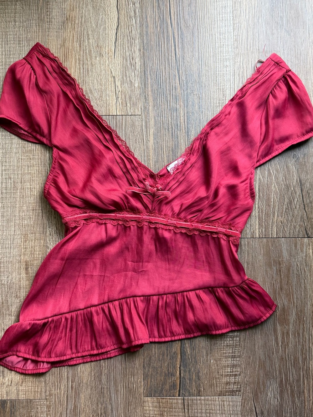 LA Hearts Asymmetrical Blouse